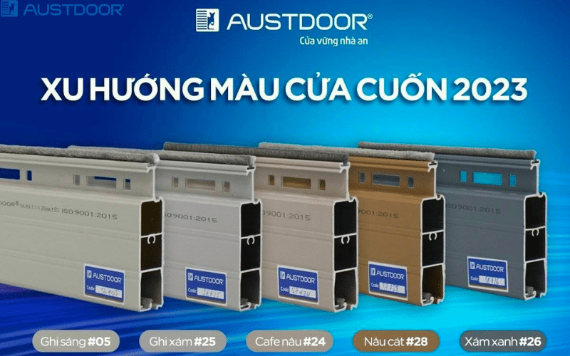 Khám phá Bảng màu độc đáo của Cửa cuốn Austdoor tại Thị xã Kiến Tường Long An