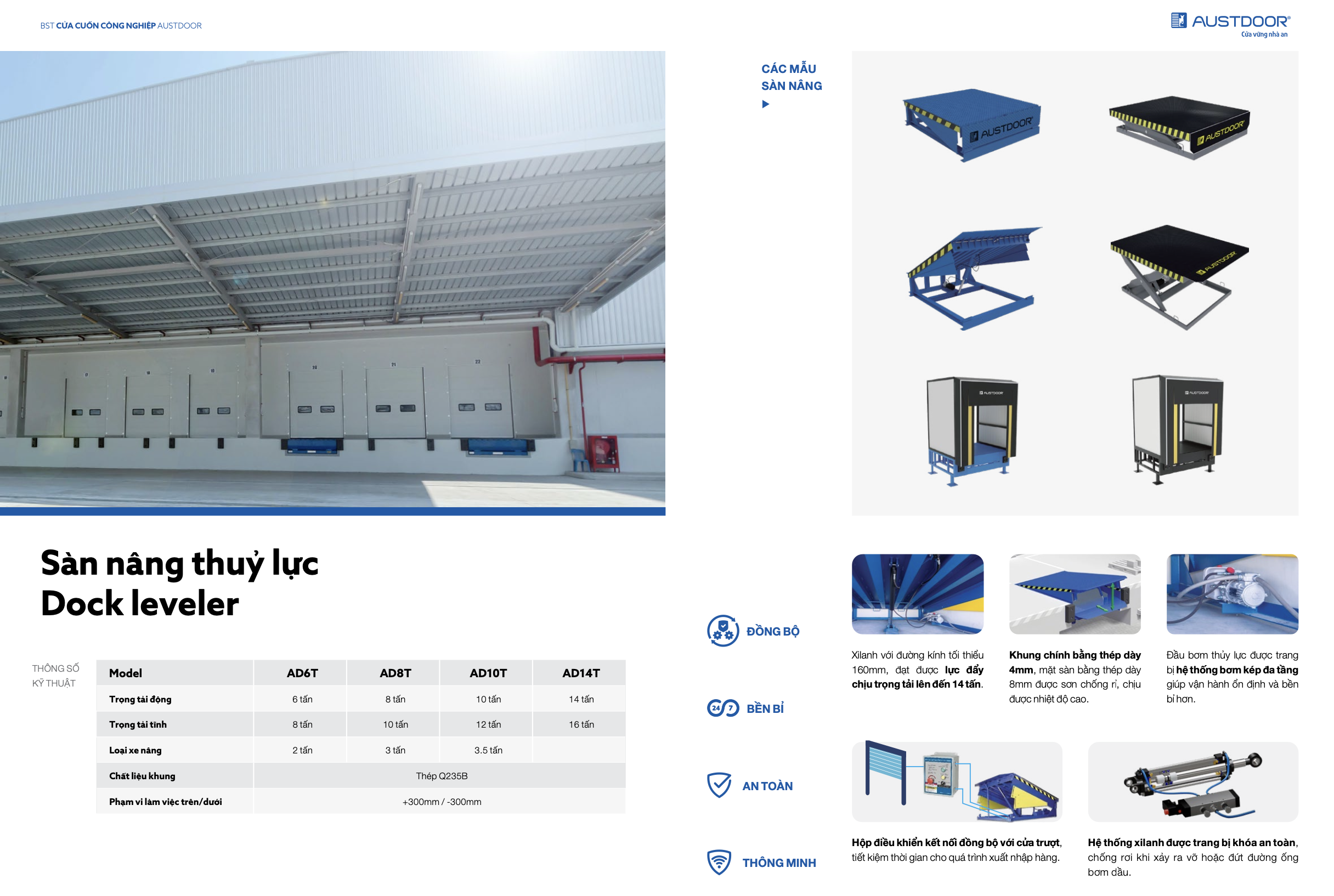Sàn nâng công nghiệp Dock Leveler