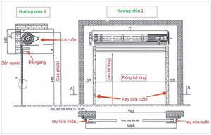 Cách trừ ô chờ cửa cuốn chính xác nhất