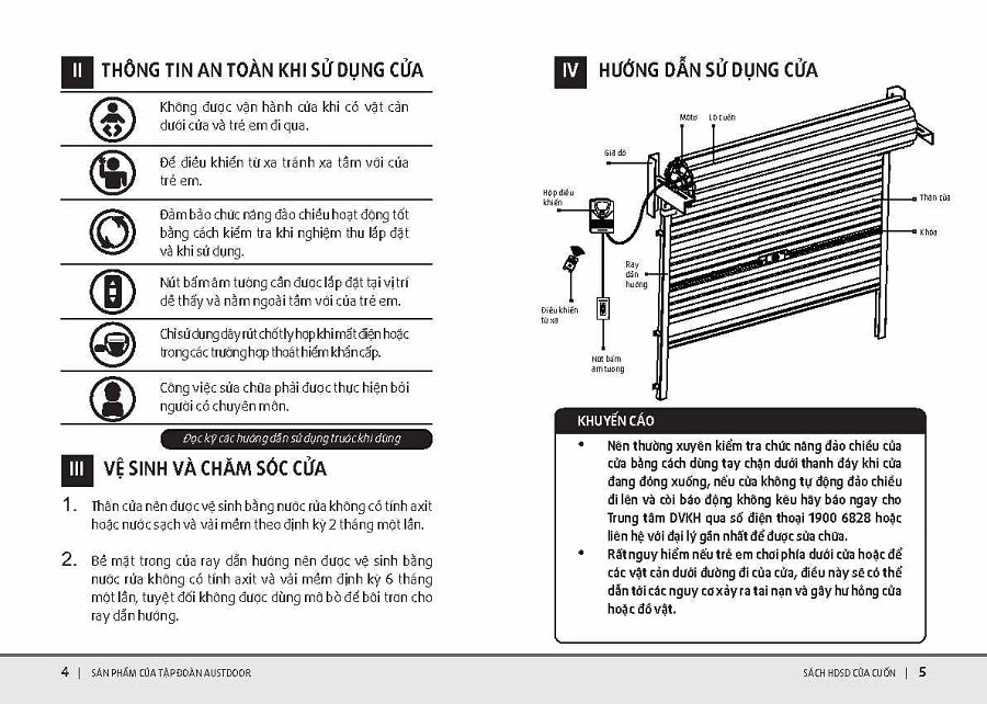 Hướng Dẫn Sử Dụng Cửa Cuốn Austdoor Chi Tiết Từ Chuyên Gia Austdoor02
